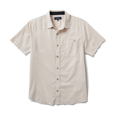 Made To Fade Short Sleeve Button Up Shirt - Washed Bone