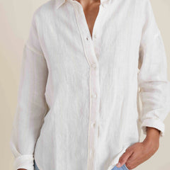 Costa Button Up Shirt - White