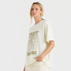 Wild By Nature Oversize Premium Tee - Bone