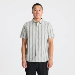 Journey Short Sleeve Button Up Shirt - Dusty Green