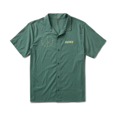 Bless Up Trail Button Up Shirt - Slate Green