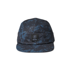 Run Bless Up Camper Strapback Hat - Navy Tie Die