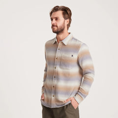 Crossroads Organic Cotton Flannel - Stripe Bone