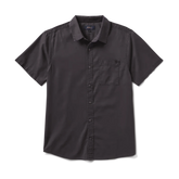 Made To Fade Short Sleeve Button Up Shirt - Washed Charcoal