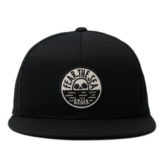 Fear The Sea Snapback Hat - Black