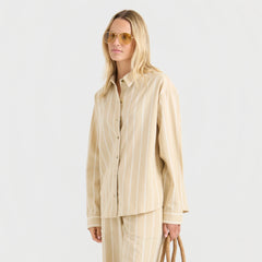 Costa Button Up Shirt - Sand