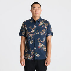 Journey Short Sleeve Button Up Shirt - Deep Navy