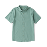 Bless Up Breathable Stretch Shirt - Dusty Green