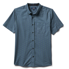 Scholar Stretch Organic Short Sleeve Button Up Shirt - Tundra