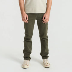 HWY 128 5-Pocket Broken Twill Denim - Military