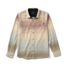 Crossroads Organic Cotton Flannel - Fossil Stripe