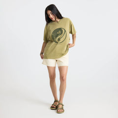Balance Oversized Premium Tee - Dusty Olive