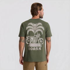 Moto Palm Premium Tee - Military