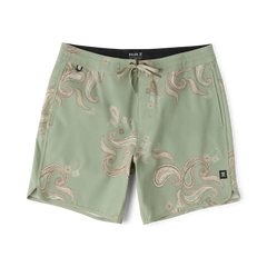 Chiller Scallop 17" Boardshorts - Dusty Sage