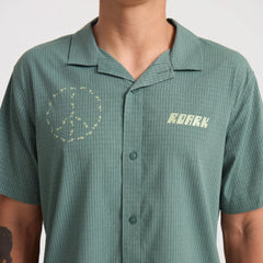 Bless Up Trail Button Up Shirt - Slate Green