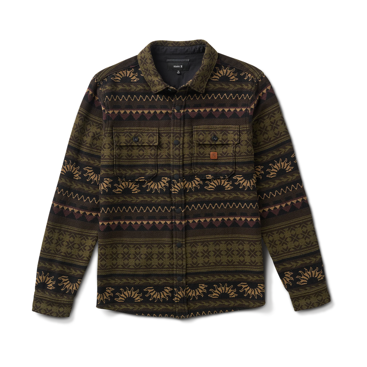Nordsman Jacquard Flannel - Dark Military