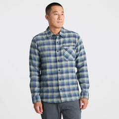 Crossroads Organic Cotton Flannel - Deep Blue