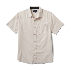 Made To Fade Short Sleeve Button Up Shirt - Washed Bone