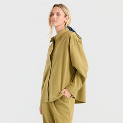 Costa Button Up Shirt - Dusty Olive