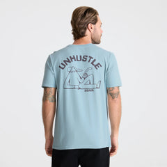 Unhustle Premium Tee - Dusty Blue