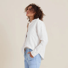 Costa Button Up Shirt - White