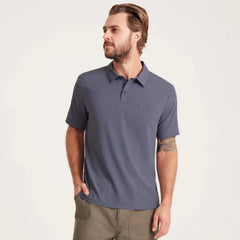 Bless Up Breathable Stretch Polo Shirt - Slate