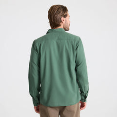 Made To Fade Long Sleeve Button Up Shirt - Washed Slate Green