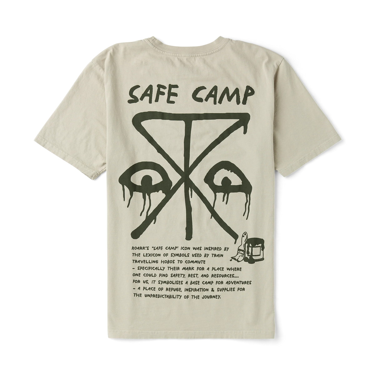 Safecamp Premium Tee - Fossil