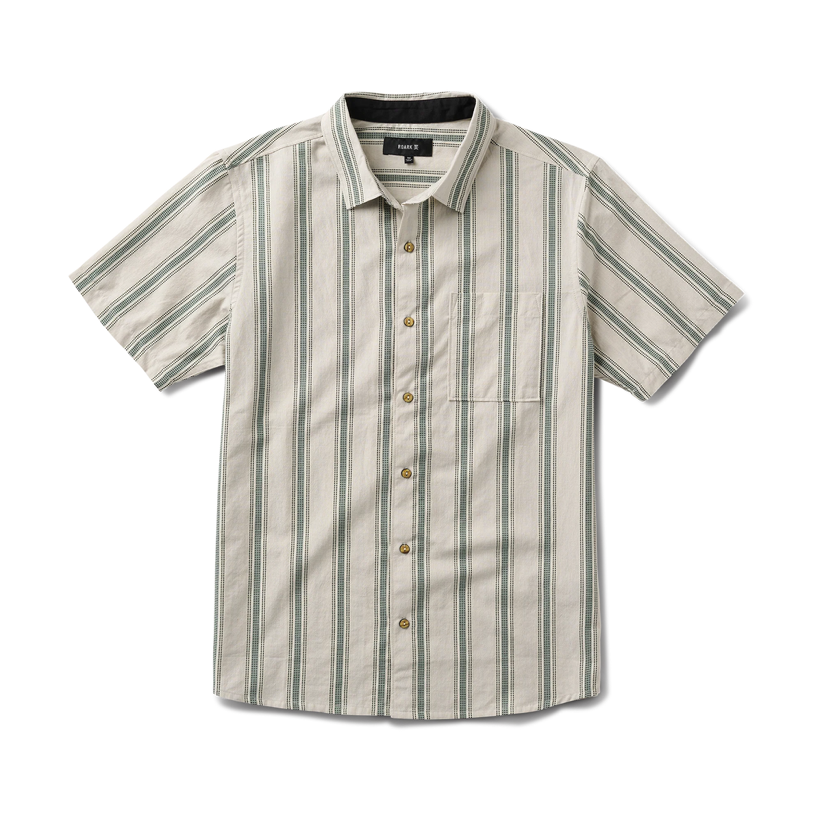 Journey Short Sleeve Button Up Shirt - Dusty Green