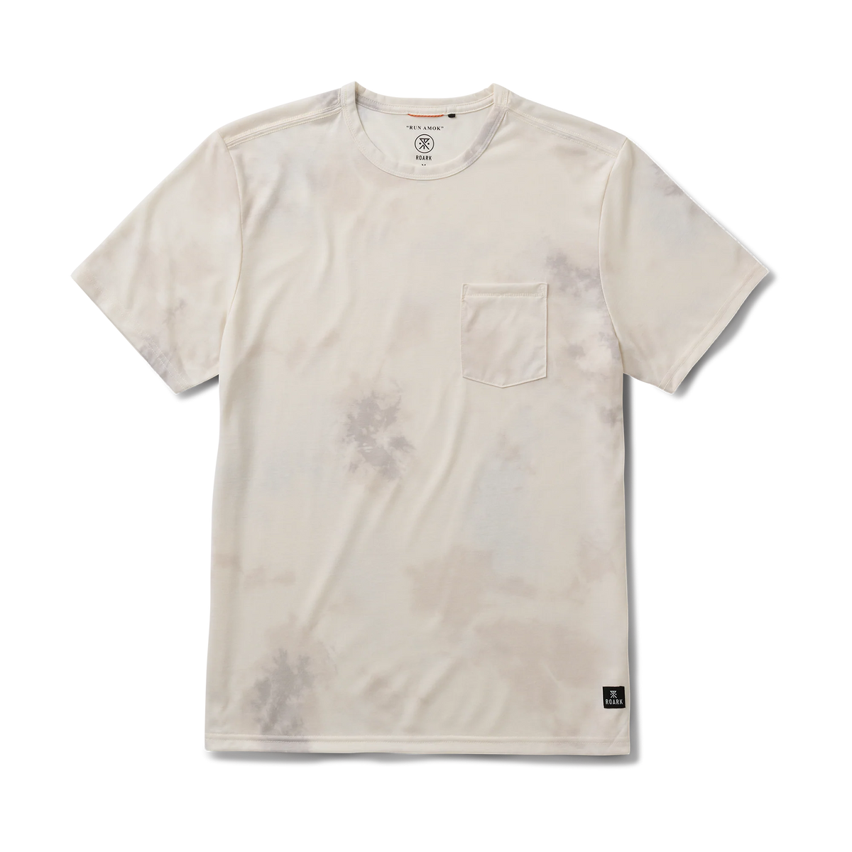 Mathis Active Tie Dye Pocket Short Sleeve Tee - Unbleached Tie Dye