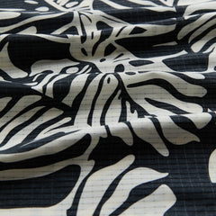 Bless Up Breathable Stretch Shirt - Black Monstera