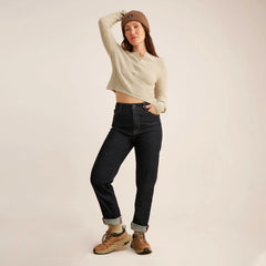 Well Worn Long Sleeve Thermal Sweater - Stone