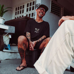 Augs Safe Camp Premium Tee - Washed Black