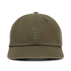 Made To Fade 6 Panel Strapback Hat - Washed Military