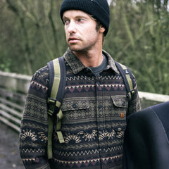 Nordsman Jacquard Flannel - Dark Military