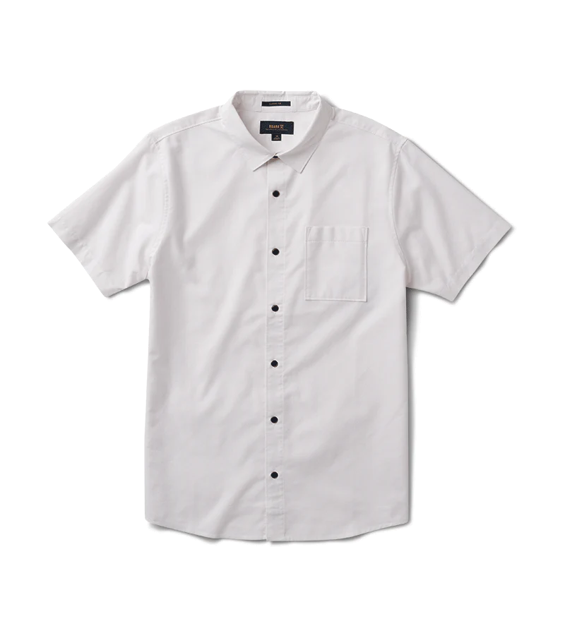 Well Worn Short Sleeve Button Up Shirt - White