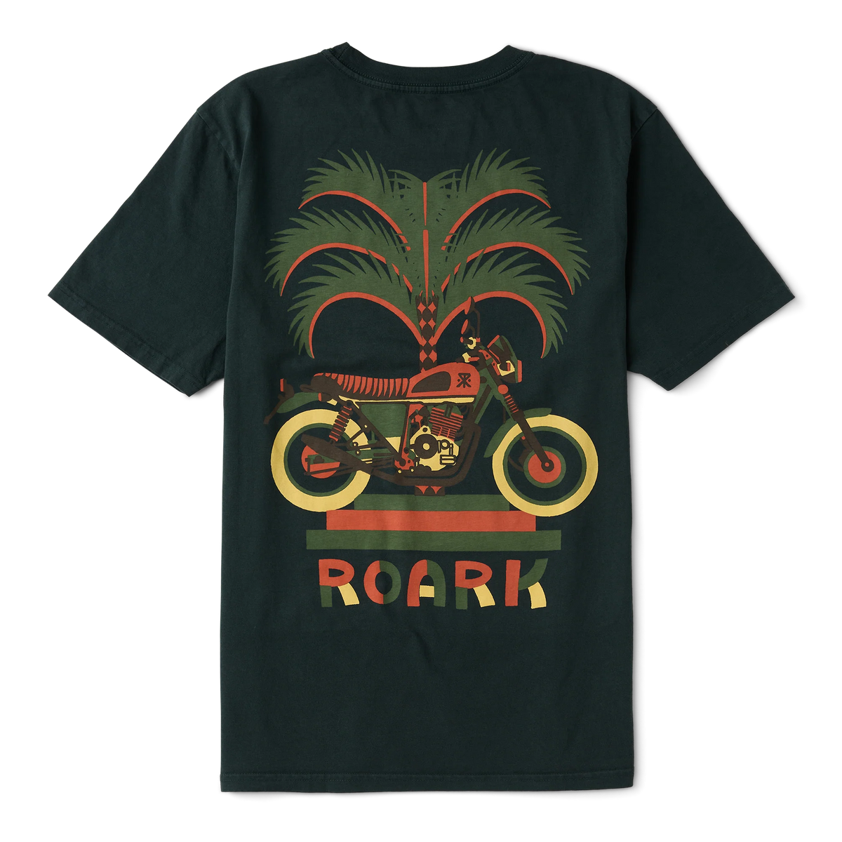 Moto Palm Premium Tee - Washed Black
