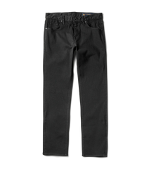 HWY 133 Slim Straight Broken Twill Jeans - Black