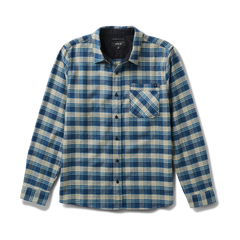 Crossroads Organic Cotton Flannel - Deep Blue