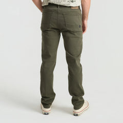 HWY 128 5-Pocket Broken Twill Denim - Military