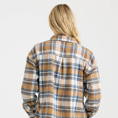 Amberley Light Long Sleeve Flannel - Dark Khaki