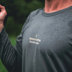 Mathis Active Long Sleeve Tee - Charcoal