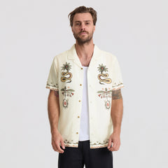 Gonzo Short Sleeve Button Up Shirt - Unbleached