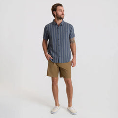 Crosswinds Button Up Shirt - Neptune