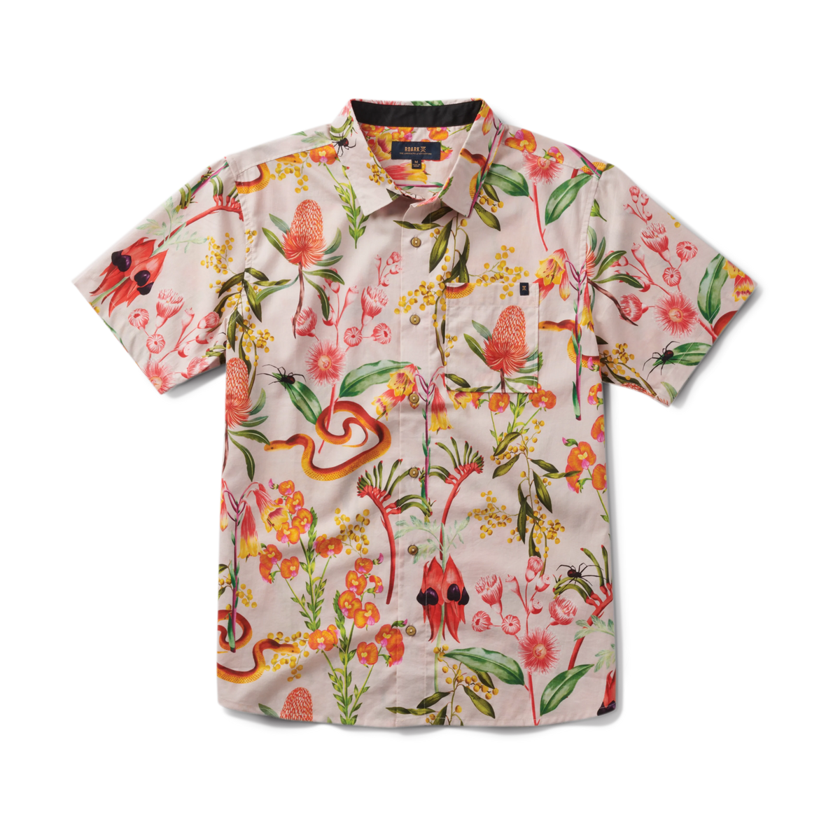 Journey Short Sleeve Button Up Shirt - Dusty Violet